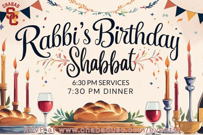 Rabbi’s Birthday Shabbat